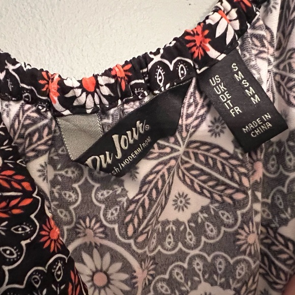 DuJour France 70s Print Romper - Picture 4 of 4